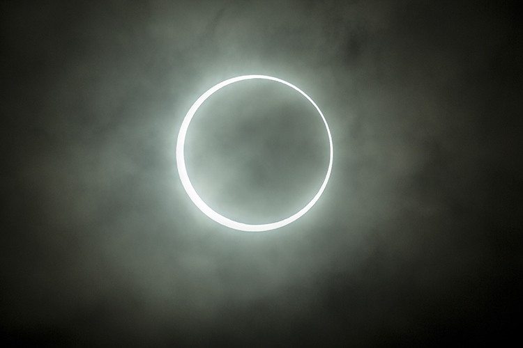 This is the Annular Eclipse of May 21 2012.